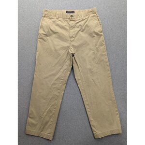 Vintage Tommy Hilfiger Pants Mens 34x30 Khaki Chino Straight Leg Casual 00s